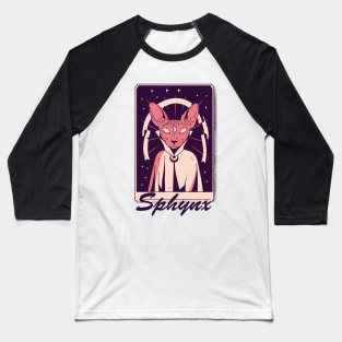 Mystic Sphynx Cat Baseball T-Shirt